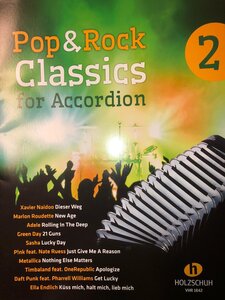 Pop &amp; Rock classics for accordeon 2