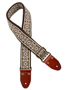 Gitaarband, Jacquardweefsel,zand/wit