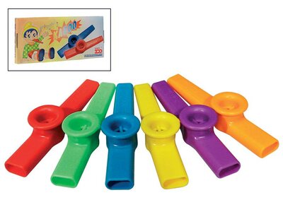 Gekleurde kazoo
