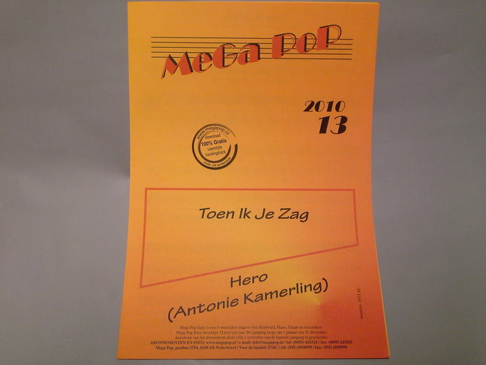 Toen ik je zag, Hero ( Antonie Kamerling) - Muziekhandel Oberstadt