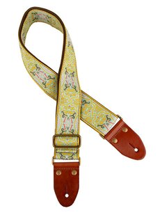 Gitaarband, Jacquardweefsel, geel Gitaarband, Jacquardweefsel, geel