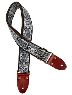 Gitaarband, Jacquardweefsel, grijs/mint Gitaarband, Jacquardweefsel, grijs/mint