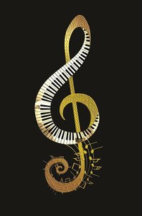 Dubbele kaart G-Sleutel