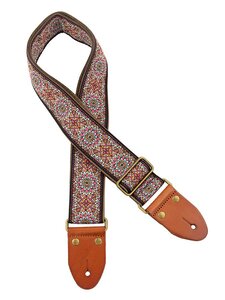 Gitaarband, Jacquardweefsel,zwart/blauw