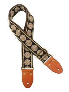 Gitaarband, Jacquardweefsel,geel/groen