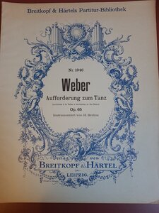 Weber Aufforderung zum Tanz