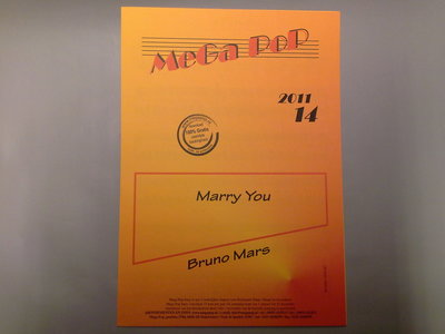 Marry You; Bruno Mars