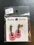 Roze gitaar oorbellen