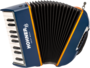 HOHNER Accordeon, XS, Blauw-Oranje, voor beginner_8