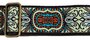 Gitaarband, Jacquardweefsel, geel/blauw_8
